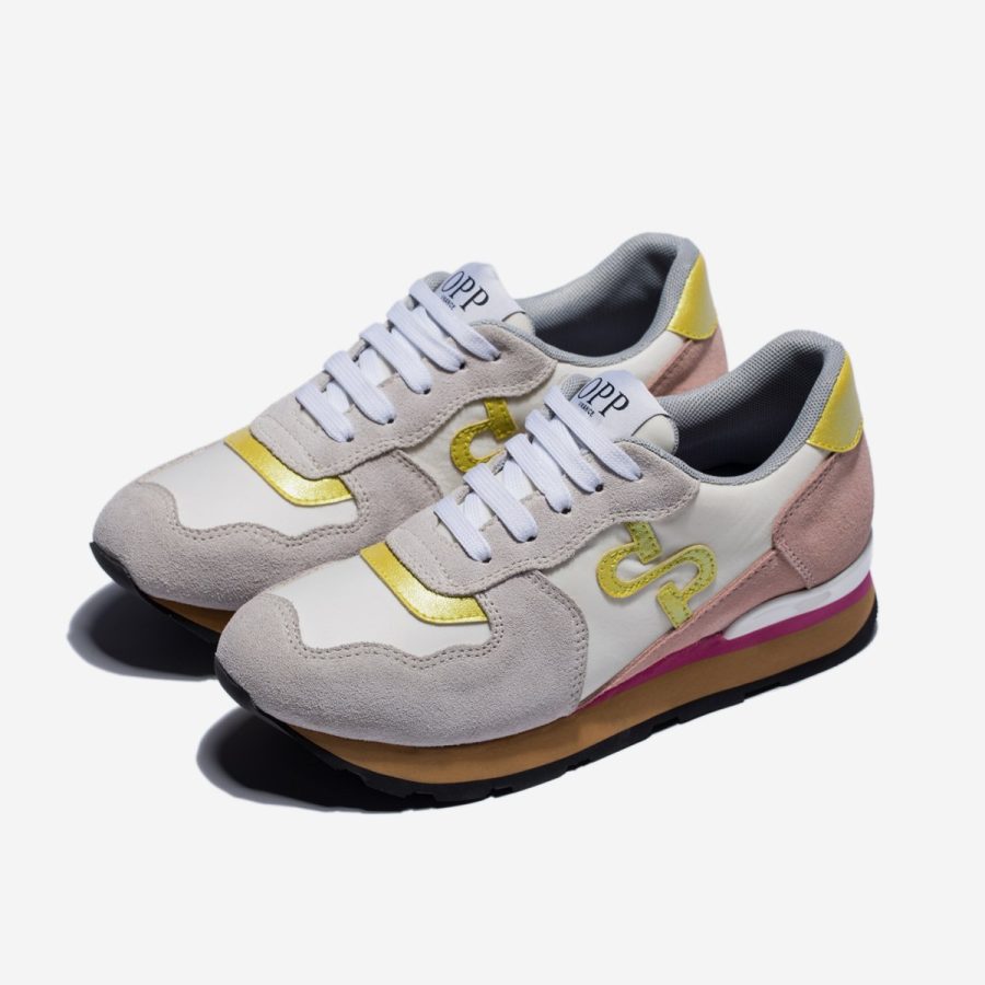 Women Lace-Up Suede Sneakers White - Top Women Sneakers - OPP Official Store (OPP France)