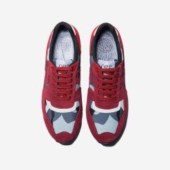 Lace-Up Suede Sneakers Red - Top Sneakers - OPP Official Store (OPP France)