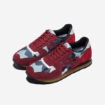 Lace-Up Suede Sneakers Red - Top Sneakers - OPP Official Store (OPP France)