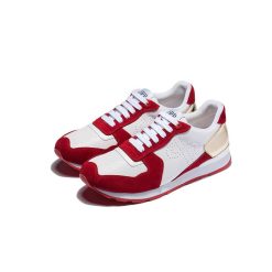 Lace-Up Suede Sneakers Red - Top Sneakers - OPP Official Store (OPP France)
