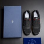 Lace-Up Suede Sneakers Black - Top Sneakers - OPP Official Store (OPP France)