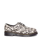 Women's Low-Top Hair-on Leather Shoes , Black and White