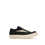 Black lace-up low-top versatile men's and women's sneakers