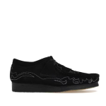 Men's Retro Water Ripple Casual Shoes, Western Cut Out Black