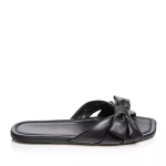 Women's Low-heeled Slippers Sandals, Black