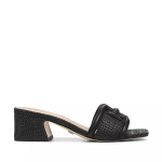 Women's Low-heeled Slippers Sandals, Black