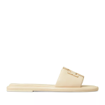 Women's Low-heeled Double T Slippers Sandals, Dulce De Leche