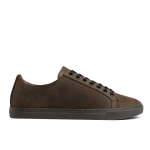 Men’s Solid Color Lace-up Soft Leather Simple Casual Shoes, Tobacco