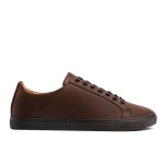 Men’s Solid Color Lace-up Soft Leather Simple Casual Shoes, Arizona Adobe