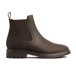 Men's Matte Soft Leather Elasticated Boots, Tobacco