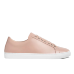 Women's Lace-up Non-slip Soft Leather Casual Shoes, Blush