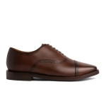 Men's Fashion Carved Men's Lace-up Business Leather Shoes，Coffee