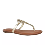 Women's Flat Slip On Sandals Anti-slip, Gold