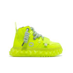 Thick-soled high-top women's casual shoes,Fluorescent Yellow