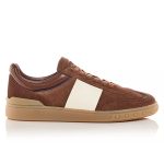 Chocolate retro low-top lace-up suede men's casual shoes