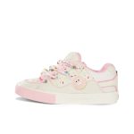 Pink and white cute teenage fashion trend casual shoes for both men and women