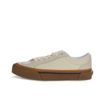 Off white lace up canvas low cut unisex casual shoes