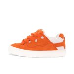 Orange retro low cut unisex casual shoes