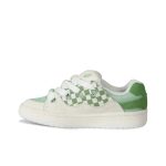 White green checkered comfortable unisex casual shoes