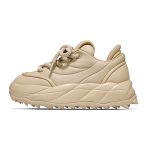 Apricot colored unisex sports shoes versatile bread shoes anti slip dad shoes