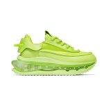 Fluorescent green versatile height increasing summer unisex dad shoes, shock-absorbing sports and casual shoes