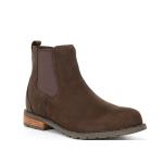 Brown high top elastic retro men's boots