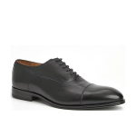 Black pointed business formal men's leather shoes