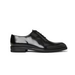 Black pointed lace-up business formal men's leather shoes