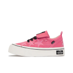 Pink Lace-Up Star Canvas Unisex Casual Shoes