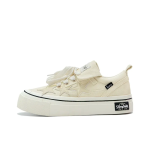 Off white canvas star lace-up unisex casual shoes