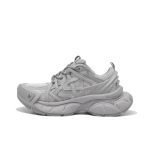 grey thick-soled breathable sports shoes for men and women