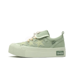 Green canvas star fashion unisex casual shoes