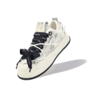 White tassel-edged trendy individuality unisex casual shoes