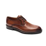 Brown lace-up retro business men's leather shoes