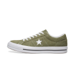 green suede lace-up star personality unisex casual shoes